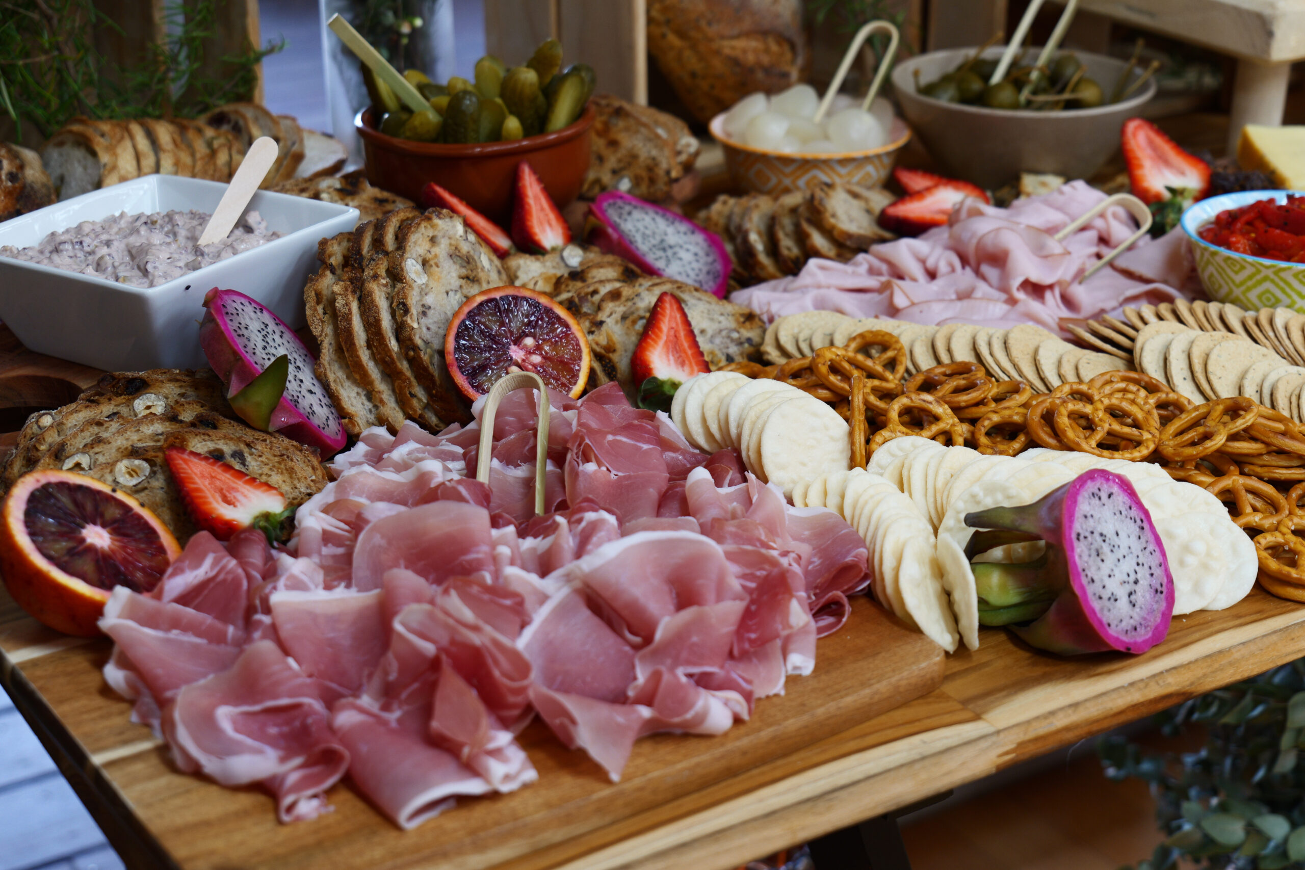 Antipasto grazing table Melbourne catering